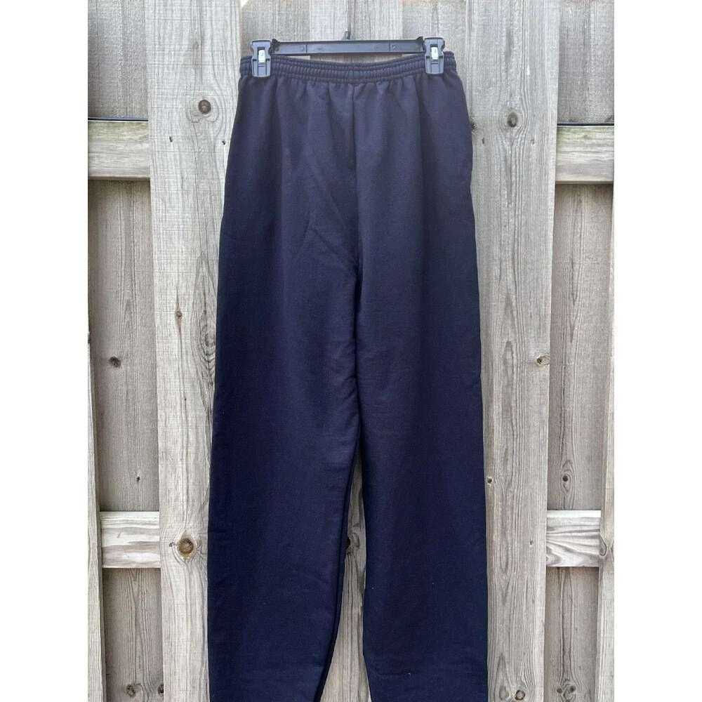Kent State University Sweatpants Champion Medium Navy Fleece Straight Leg Unisex